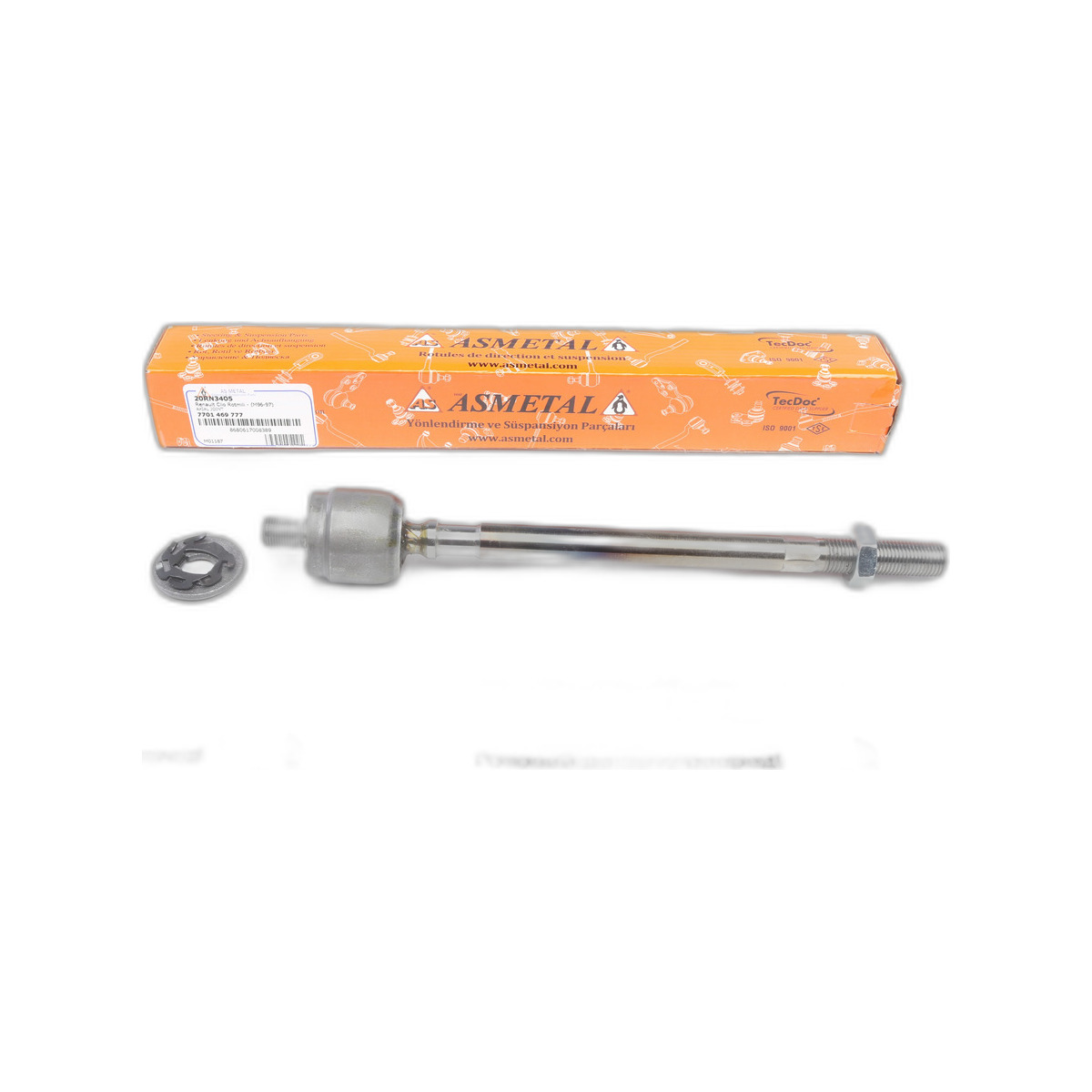 Тяга рульова Renault Clio I 90-98 (L=244mm) ASMETAL