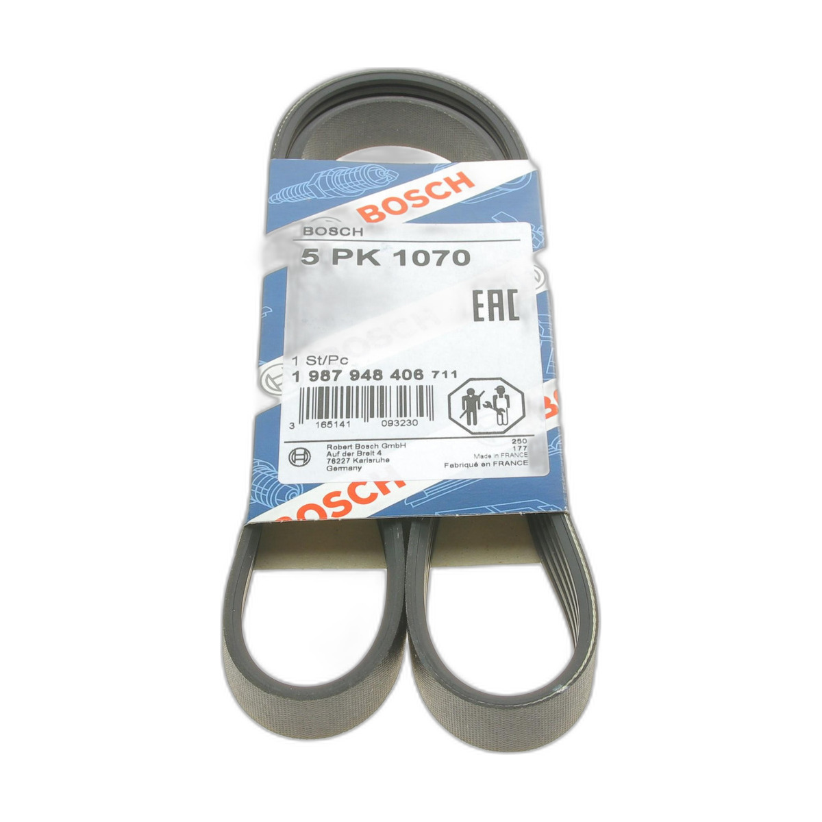 Ремень генератора Mitsubishi Galant/Lancer 95-04/Toyota Corolla 1.3 84-97 (5PK1070)