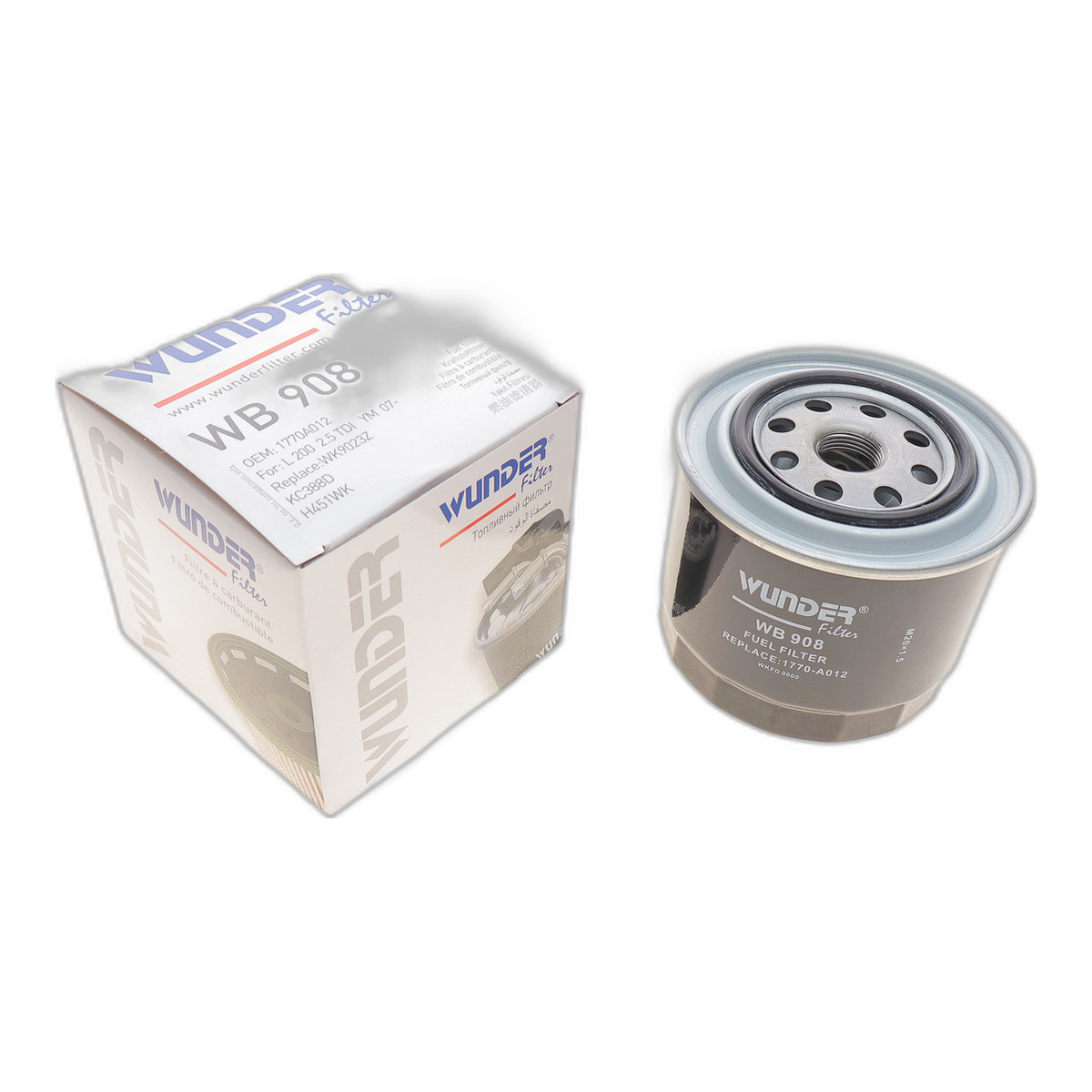 Фільтр паливний Mitsubishi L200 2.5DI-D 05- Wunder Filter