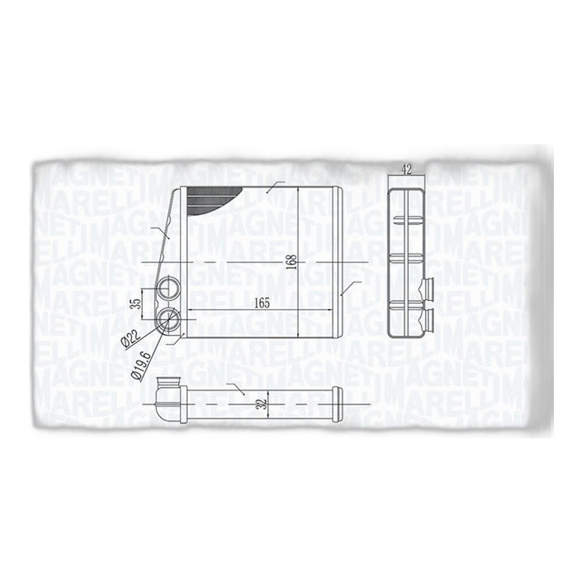Радіатор пічки NISSAN MICRA C+C III, MICRA III, NOTE, NV200, NV200 / EVALIA, RENAULT CLIO III, MODUS, TWINGO II, WIND 1.0-2.0 01.03-