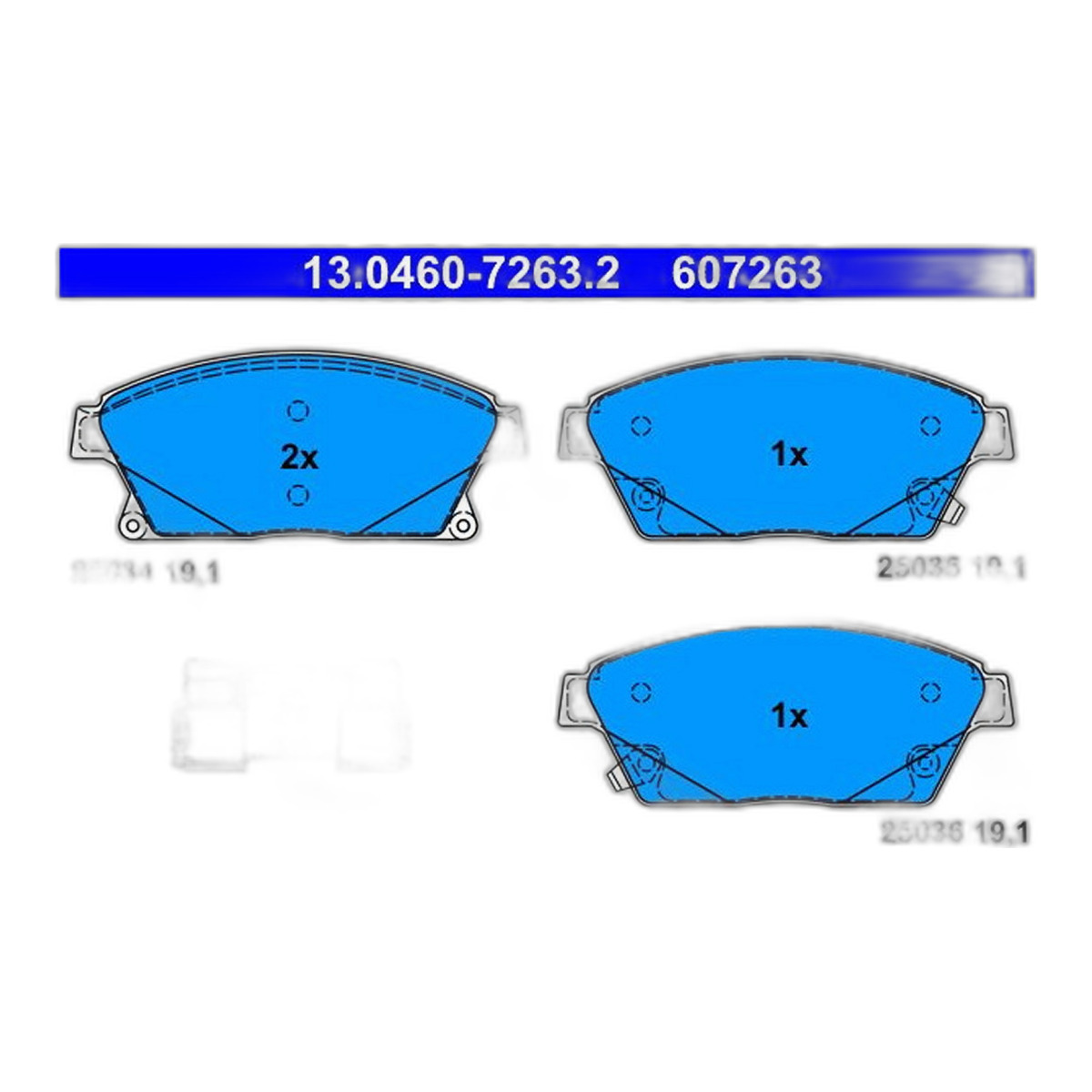 Комплект гальмівних колодок передн (з комплектуючими), CHEVROLET CRUZE, ORLANDO, TRAX, VOLT, OPEL AMPERA, ASTRA J, ASTRA J GTC, MOKKA / MOKKA X, ZAFIRA C 1.3D-2.0D 05.09-