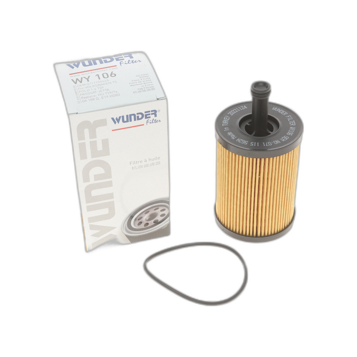 Фільтр масляний VW T5/Caddy III 03- Wunder Filter