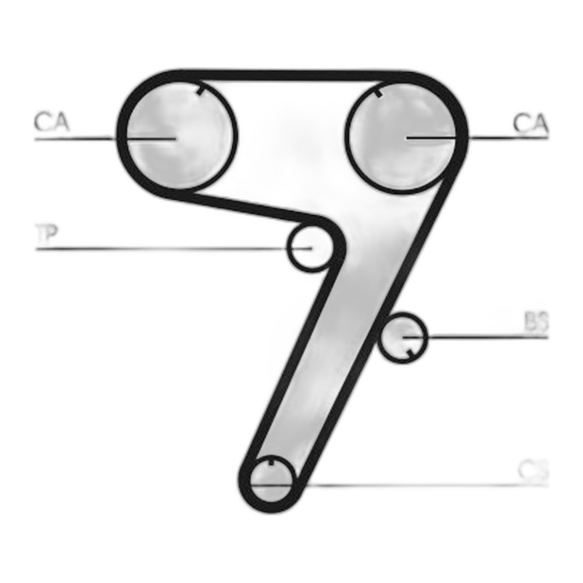 Ремінь ГРМ ALFA ROMEO 155, FIAT COUPE, CROMA, TIPO, LANCIA DELTA I, DELTA II, KAPPA, THEMA 2.0 05.88-10.01