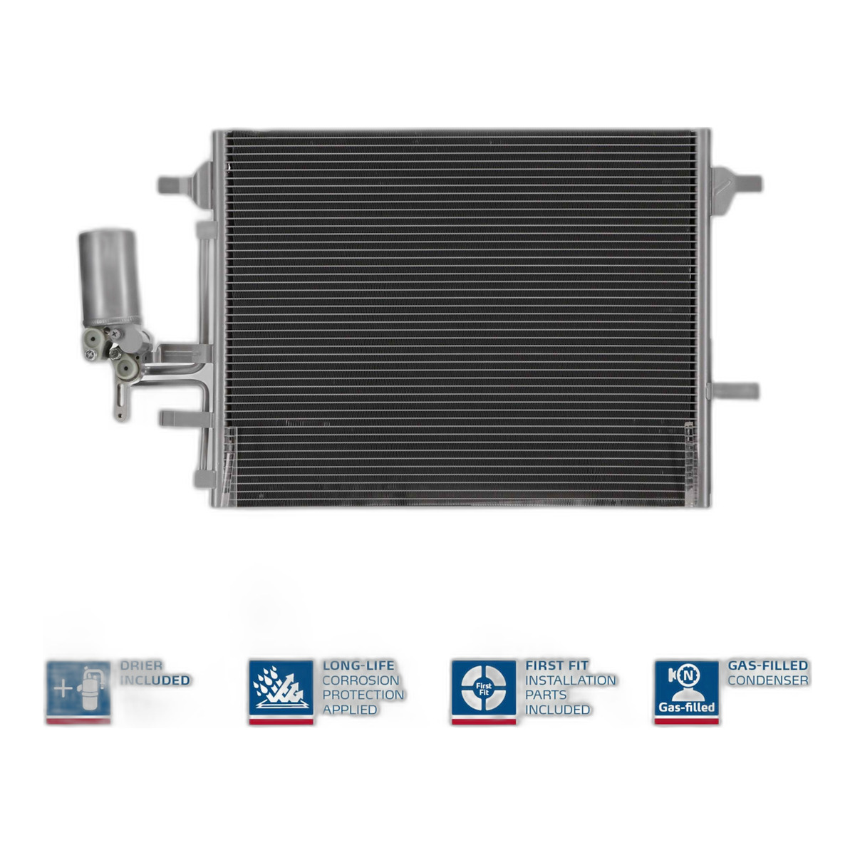 Конденсер кондиціонера VOLVO S60/V60 (10-) D3 (+) NISSENS (940159) Nissens