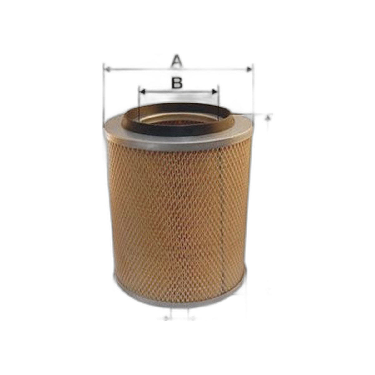 Фільтр повітряний (фільтр вставка) MERCEDES LK/LN2, T2/LN1 OM354.900-OM366.945 01.84-12.98