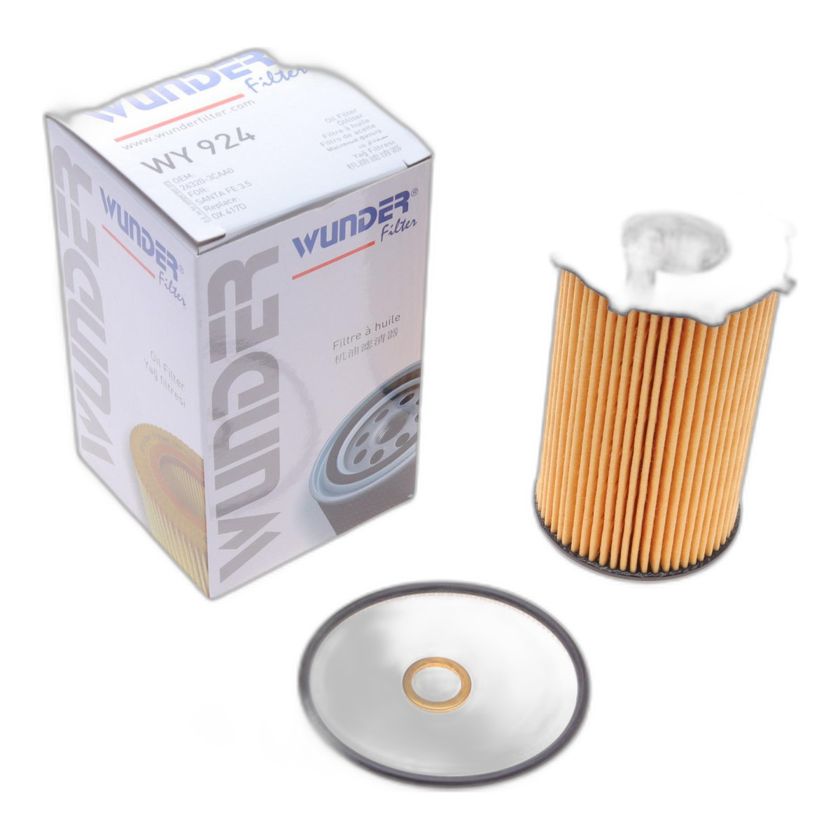 Фільтр масляний Hyundai Grand Santa Fe/Kia Sorento 3.03.3/3.5 GDI/D-CVVT 10- Wunder Filter