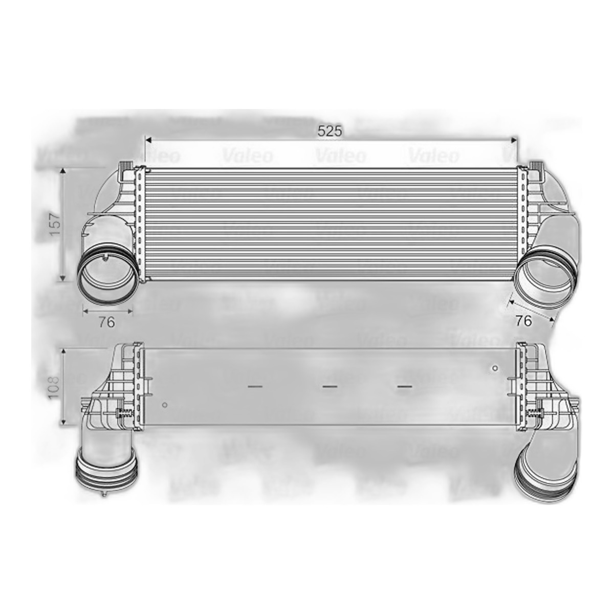 Інтеркулер BMW X5 (E70), X5 (F15, F85), X6 (E71, E72), X6 (F16, F86) 2.0-3.0D 12.06-07.19