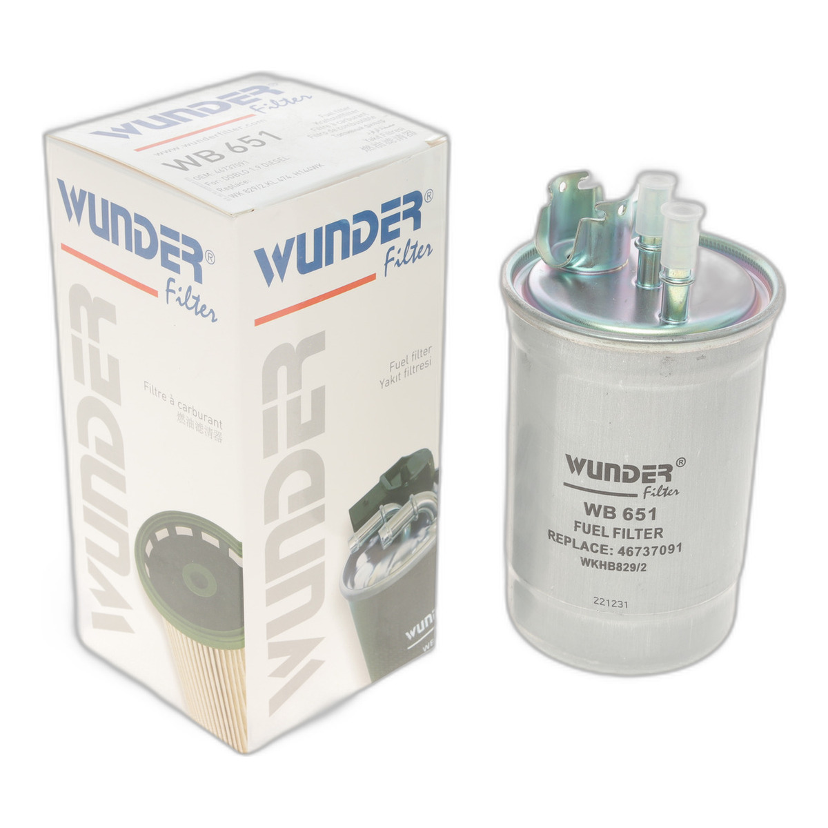 Фільтр паливний Fiat Doblo 1.9JTD 01- Wunder Filter