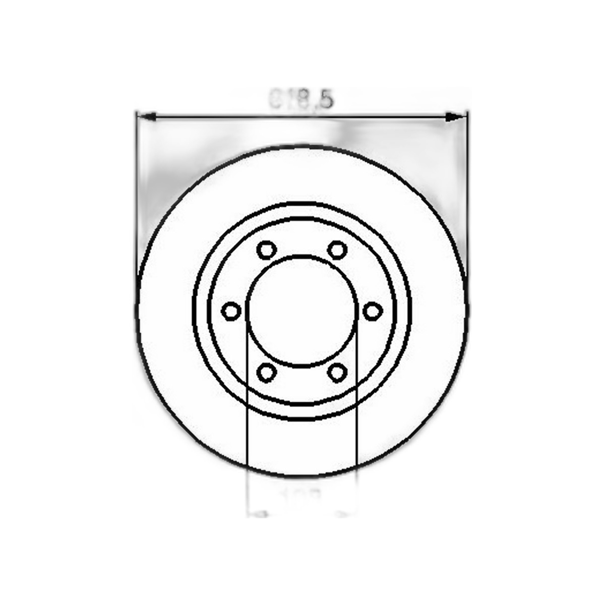 Диск гальмівний передн лів/прав TOYOTA 4 RUNNER III, LAND CRUISER 90 2.7/3.0D/3.4 04.95-12.02