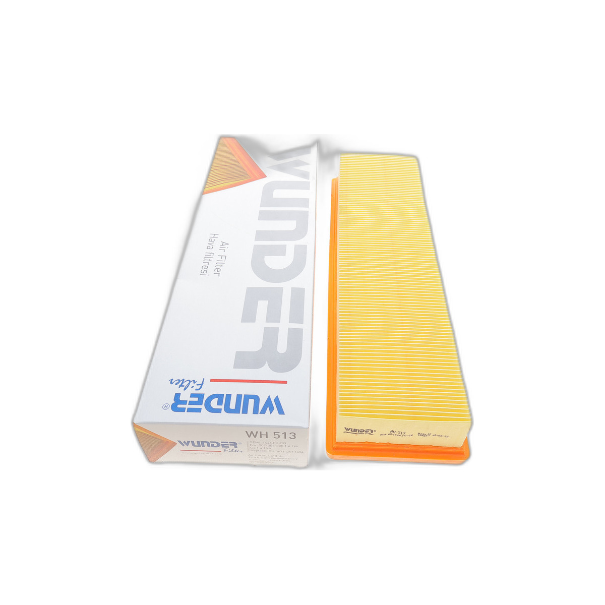 Фільтр повітряний Peugeot 206/307 1.4i 03- Wunder Filter