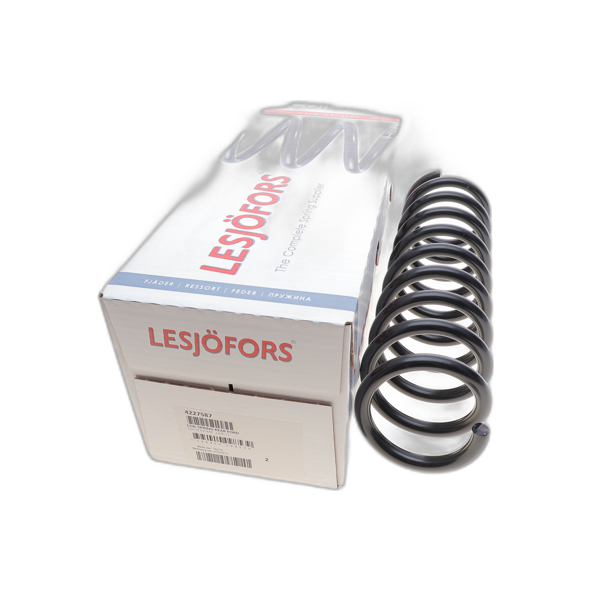 Пружина (задня) Ford Focus II Turnier 1.4-2.0/1.6-2.0TDCi/1.8Flexifuel 04-12 (універсал) Lesjofors