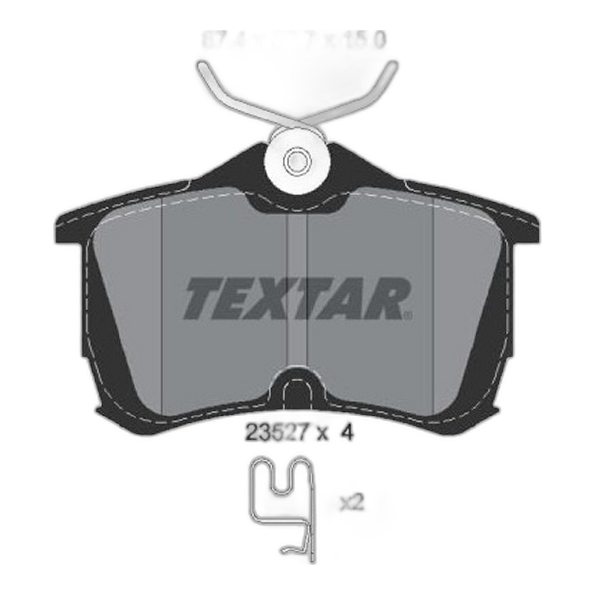 Комплект гальмівних колодок задн , HONDA ACCORD VI, ACCORD VII, JAZZ II, TOYOTA COROLLA 1.3-2.4 07.92-10.08