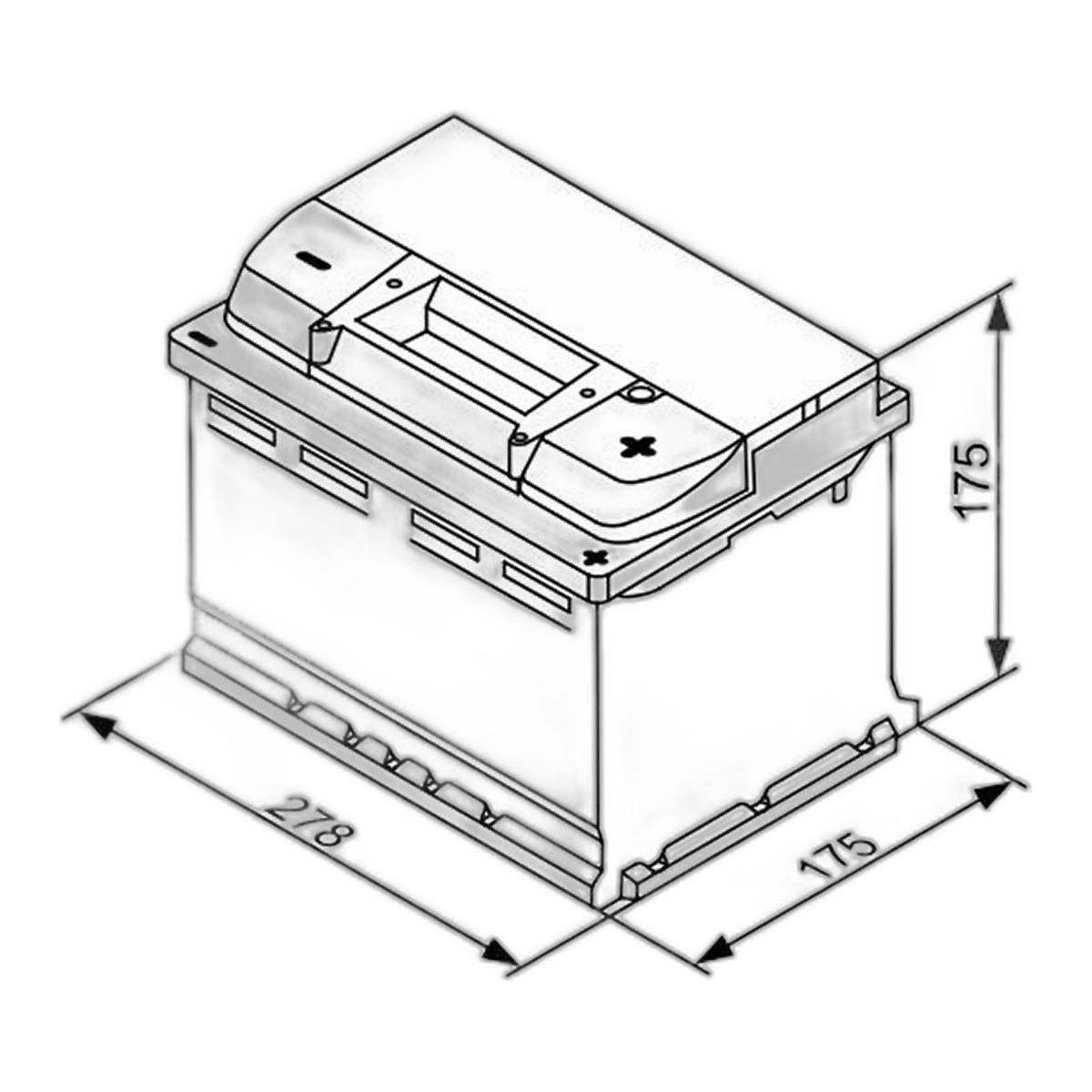 Аккумуляторная батарея 65Ah/650A (278x175x175/+R/B13) (Start-Stop EFB)