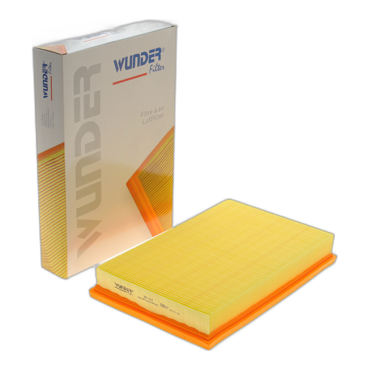 Фільтр повітряний VW Golf IV 1.6i 16V 2/00- Wunder Filter