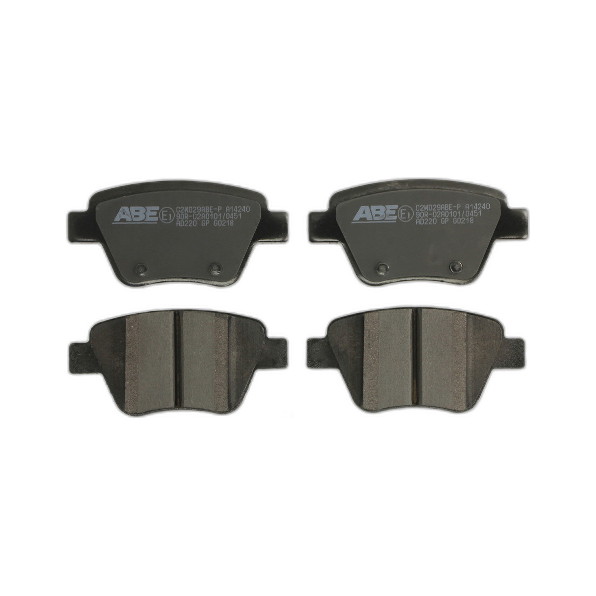 Комплект гальмівних колодок задн , AUDI A1, A3, SEAT ALTEA, ALTEA XL, LEON, SKODA OCTAVIA II, OCTAVIA III, SUPERB II, YETI, VW BEETLE, CADDY, CADDY III, EOS, GOLF IV 1.0-3.6 02.98-12.20