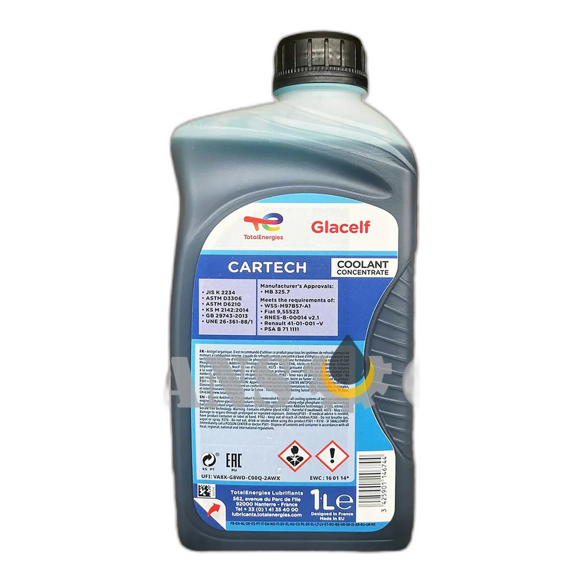 TOTAL Glacelf Cartech Антифриз концентрат зелений 1л (G11)