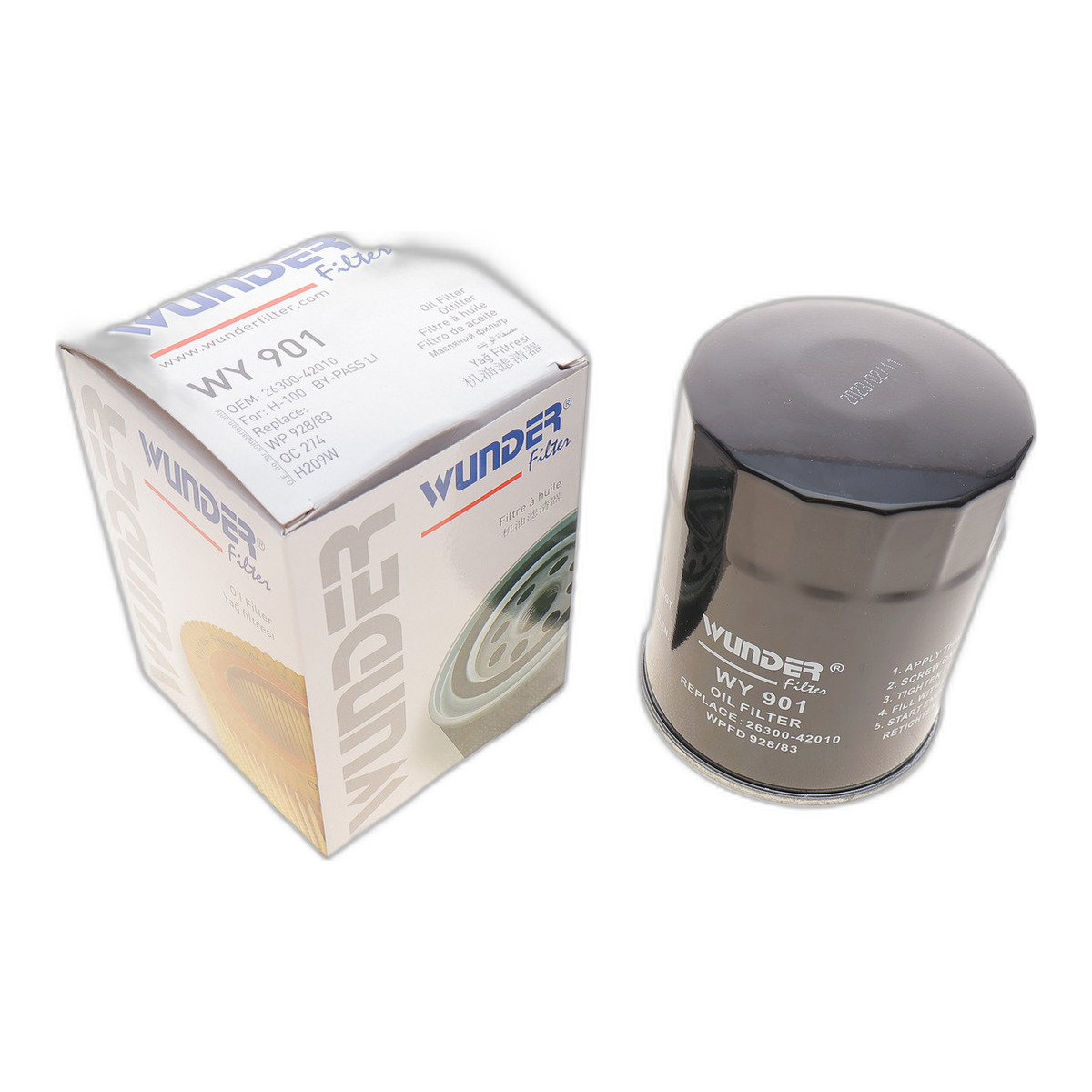 Фільтр масляний Mitsubishi Galant/Lancer 1.8D/TD/2.0D Wunder Filter