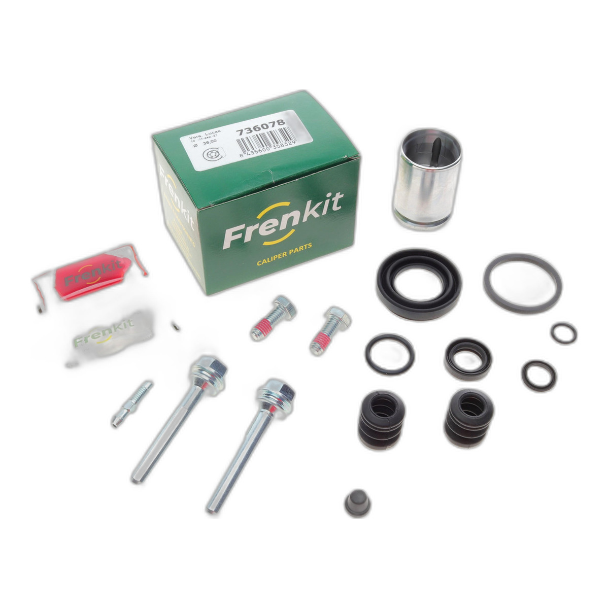 Ремкомплект супорта (заднього) VW Golf 82-97 (d=36mm) (Lucas) (+поршень/направляюча) Frenkit фото 2