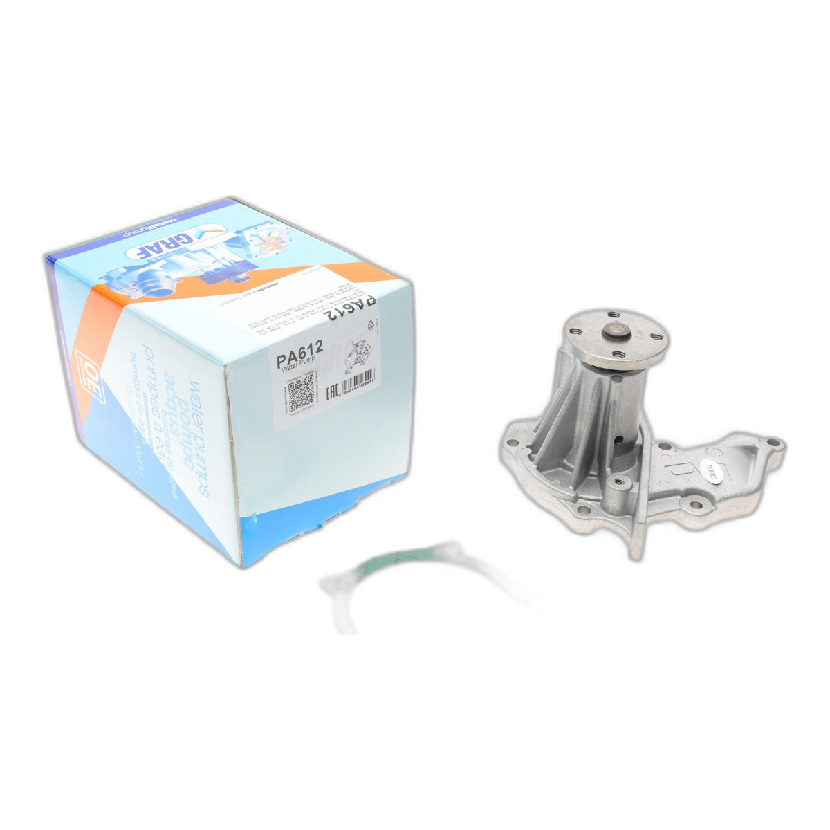 Помпа води Ford Fiesta IV/V/Focus/Fusion 1.25/1.4/1.6 95-/Mazda 2 03-05/Volvo 05-07 (R/B) (6 лоп) GRAF