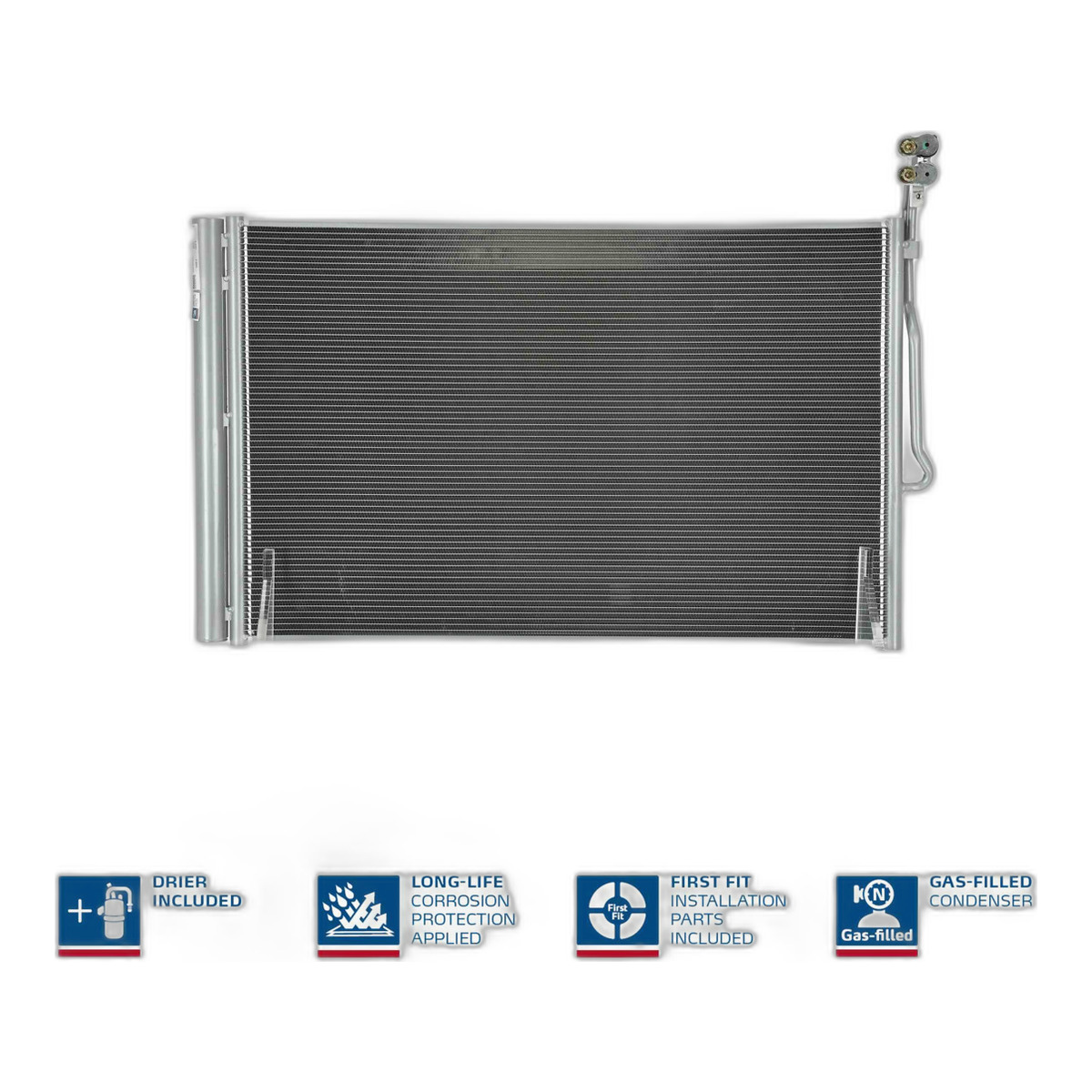 Конденсер кондиціонера VW-TOUAREG (10-) ALL MODELS/M/A/AC+(05/10-) OE 7P0.820.411 A NISSENS (940157) Nissens