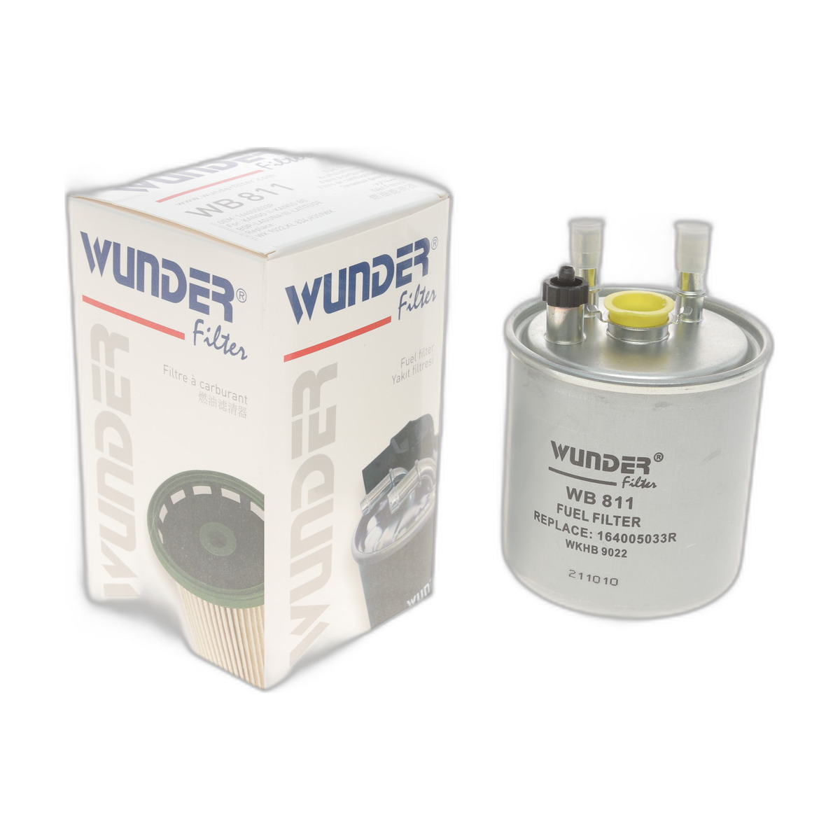 Фільтр паливний Renault Kangoo 1.5dCi 08- (з датчиком) Wunder Filter
