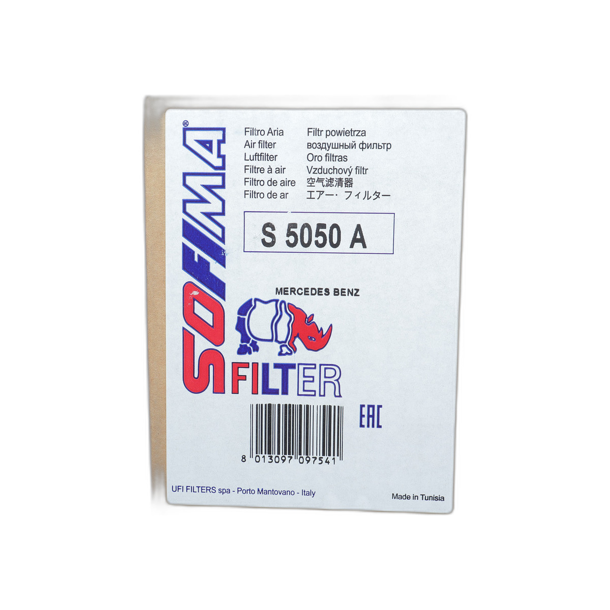 Фільтр повітряний MB 207-410D (з корпусом) Sofima