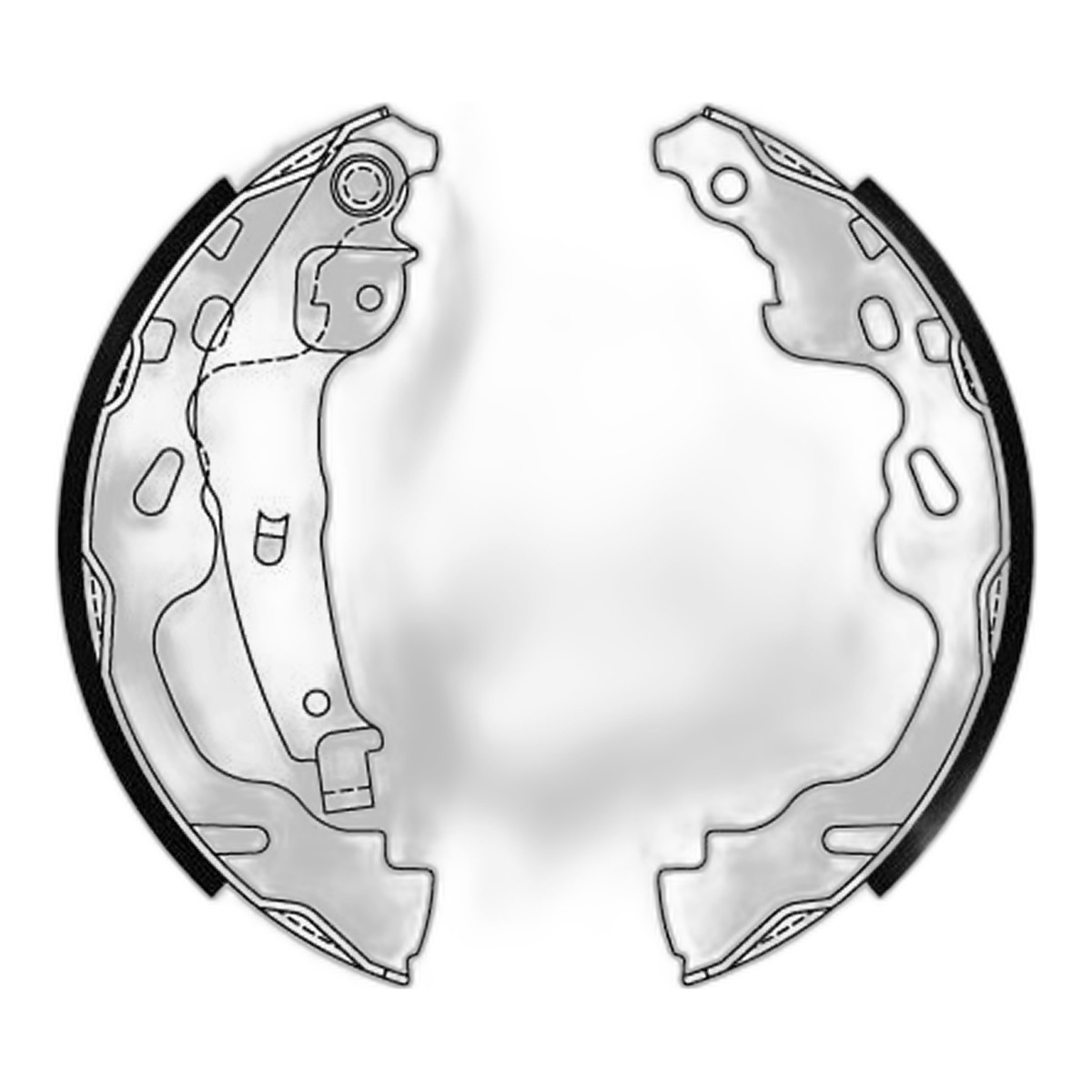 Гальмівна колодка CITROEN C1, C1 II, OPEL AGILA B, PEUGEOT 107, 108, SUZUKI SPLASH, SWIFT III, TOYOTA AYGO, COROLLA, YARIS, YARIS VERSO 1.0-1.6 04.99-