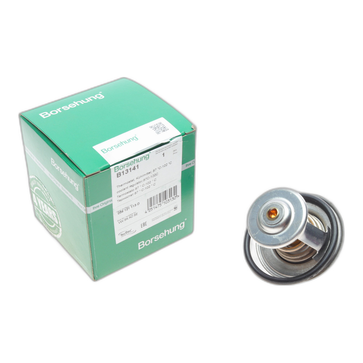Термостат VW T4/T5/Audi A3/A6 1.9D/1.9/2.0TDI/2.0 90- (від 87 до 102 °C) (OE VAG) Borsehung