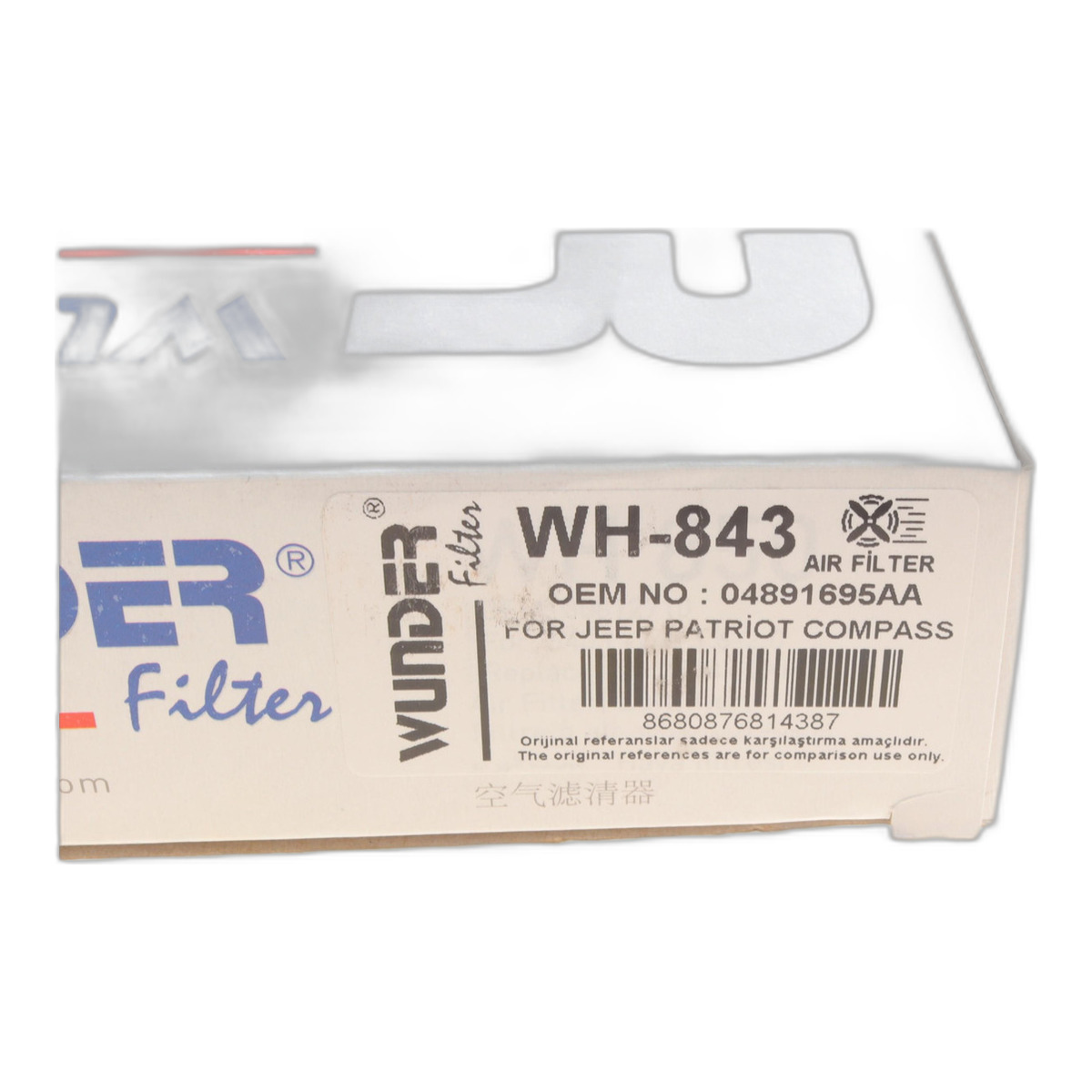 Фільтр повітряний Dodge Caliber/ Jeep Compass/ Patriot 2.0 CRD 06- Wunder Filter фото 2