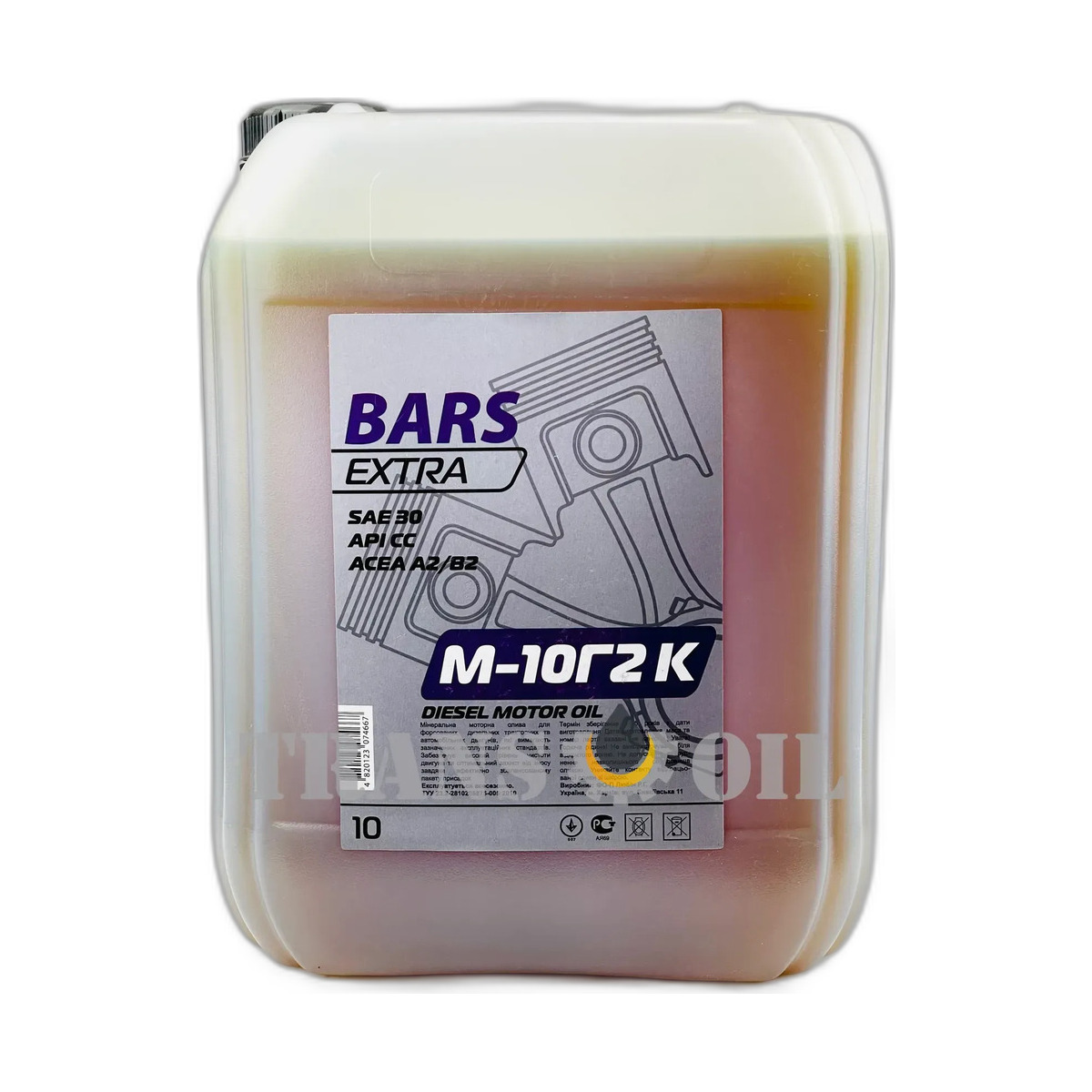 Олива моторна BARS ЕХТRА М-10Г2К 10л