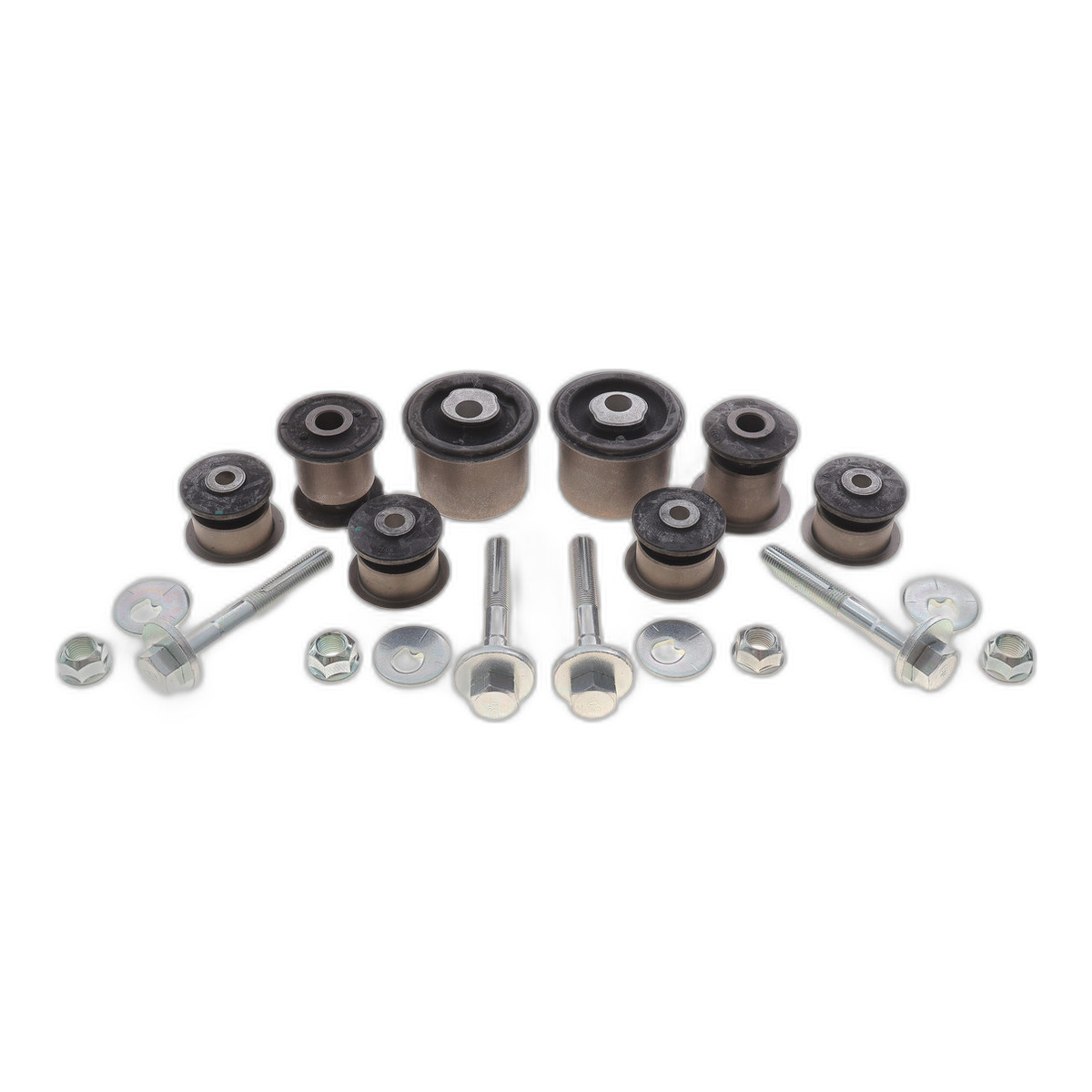 Комплект сайлентблоков передней подвески Audi Q7 05-/VW Touareg 02-10/Porsche Cayenne 02-06 (8 шт.+ 4 болта)