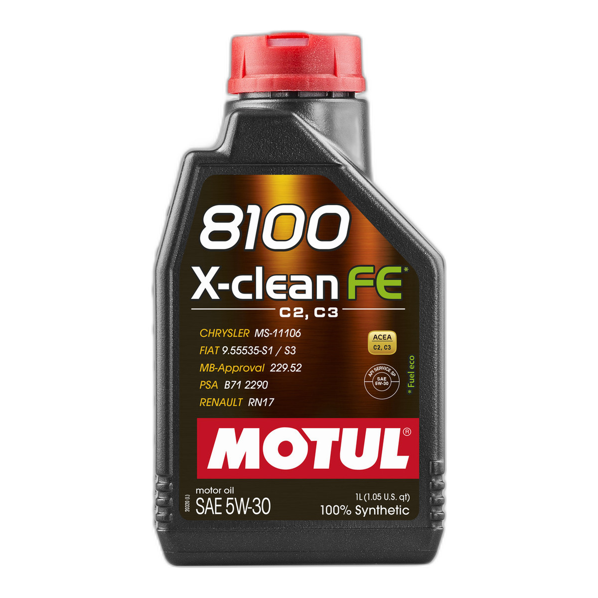 Олива 5W30 X-clean FE 8100 (1L) (ACEA C2/C3/API SP/MB229.52/PSA B71 2290/RN17) 112771 Motul