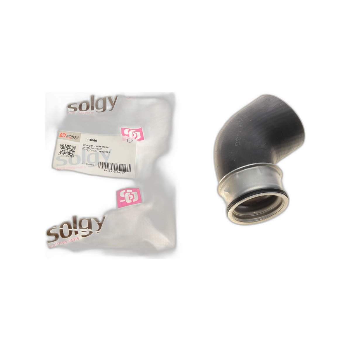 Патрубок інтеркулера VW Passat/ Golf/ Jetta/ Seat Leon/ Toledo/ 2.0 FSI/ 2.0 TFSI 04-15 Solgy