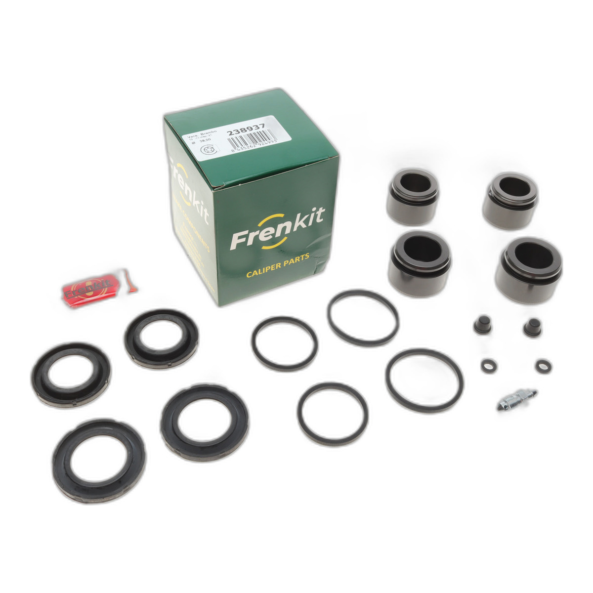 Ремкомплект супорта (переднього) Alfa Romeo 166 98-07/Peugeot 607 00-11(d=38mm)(+ 4 поршня)(Brembo) Frenkit фото 2