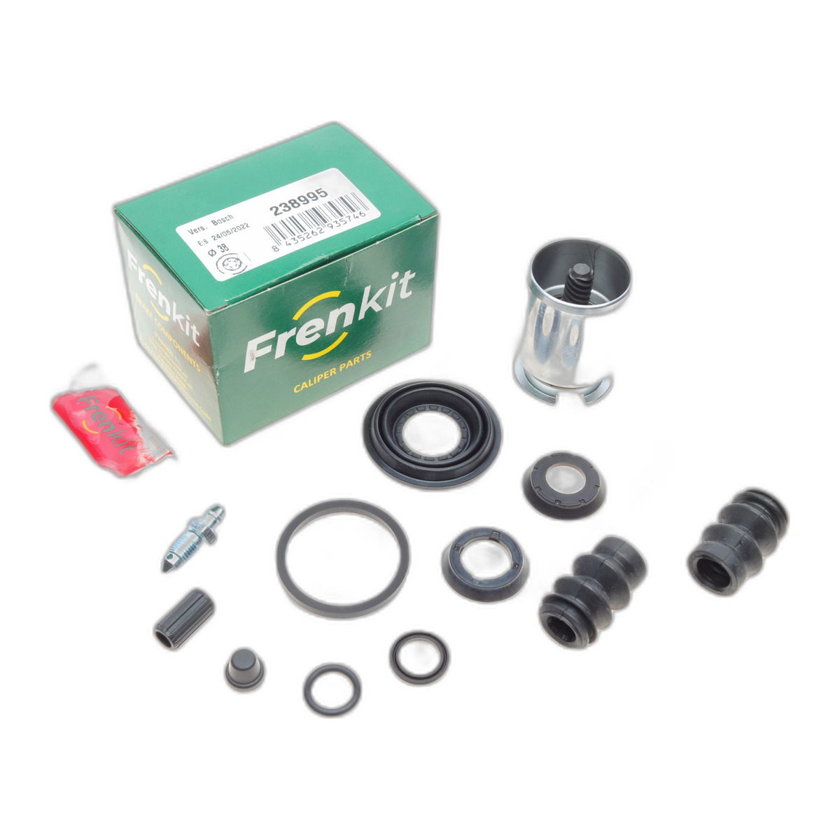 Ремкомплект супорта (заднього) (L) Renault Kangoo 01- (d=38mm) (Bosch) (+поршень з мех) Frenkit
