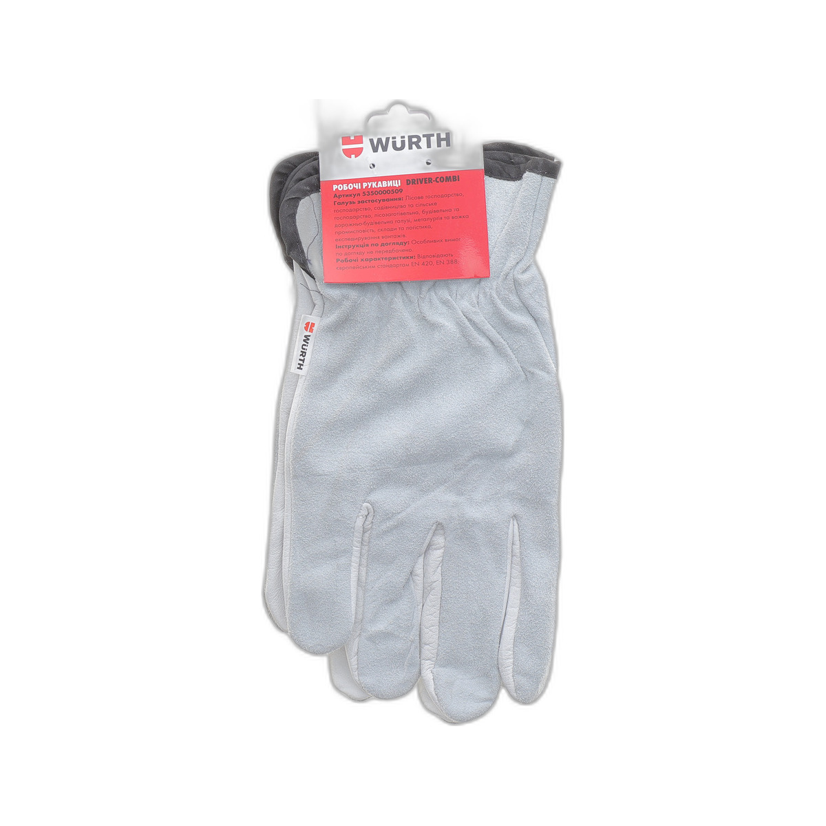 Перчатки кожаные (L) DRIVER COMBI