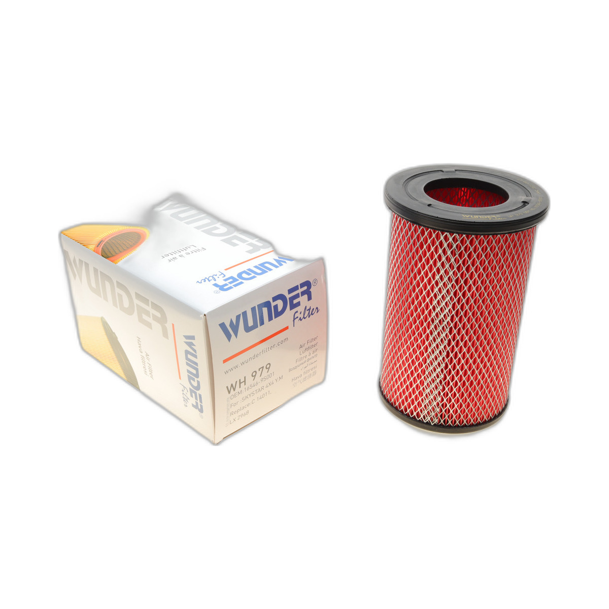 Фільтр повітряний Nissan Pick-Up 2.5 TDI 16V 11- Wunder Filter