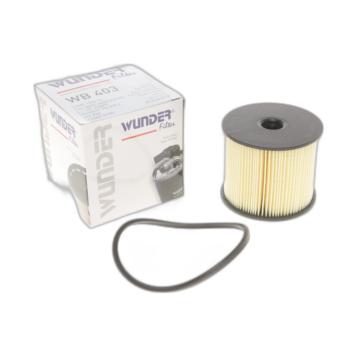 Фільтр паливний Citroen Berlingo/Peugeot Partner 2.0HDi 99-05 (сис-ма Siemens) Wunder Filter