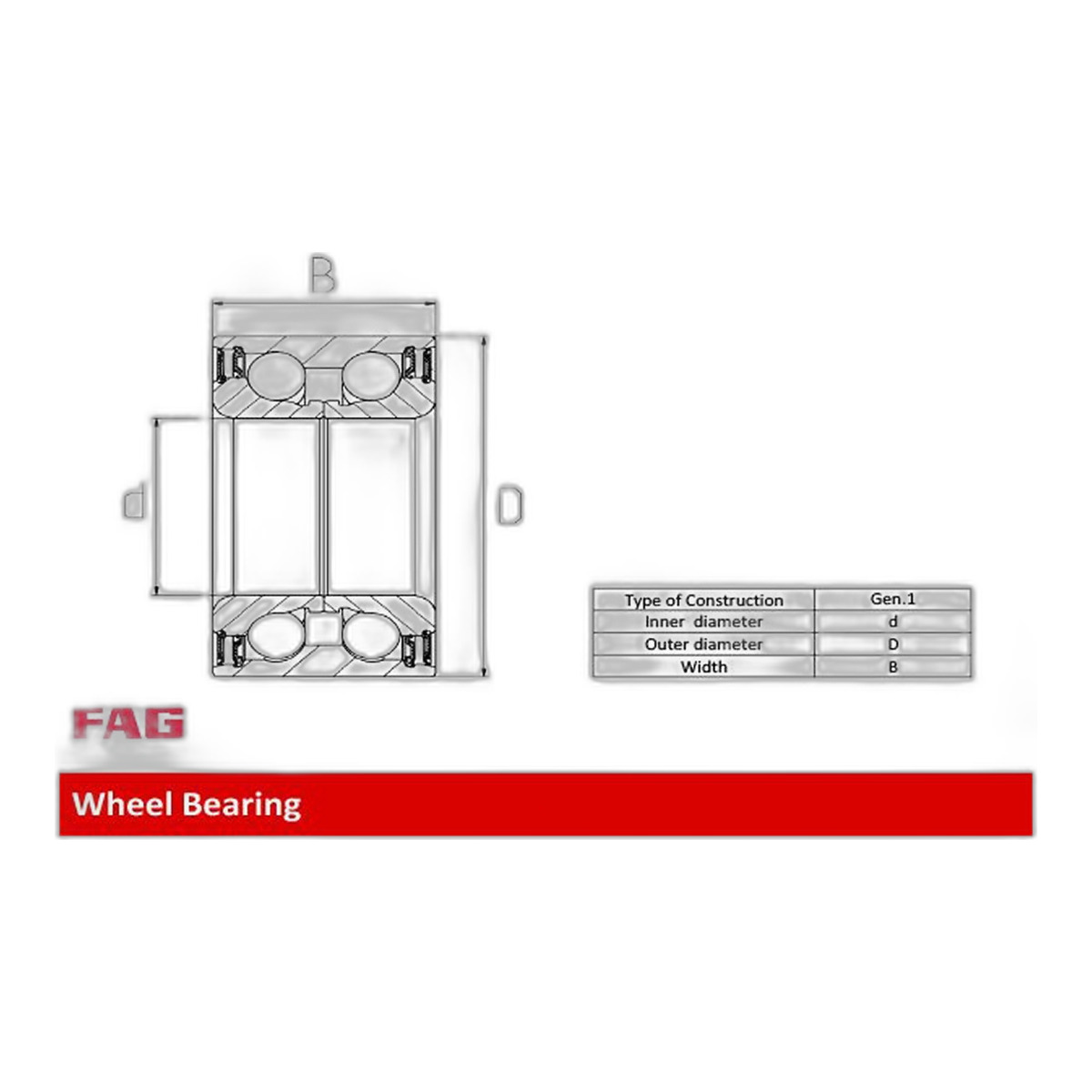 Подшипник ступицы (передней) Audi 100/200/80/A6/A8 -97