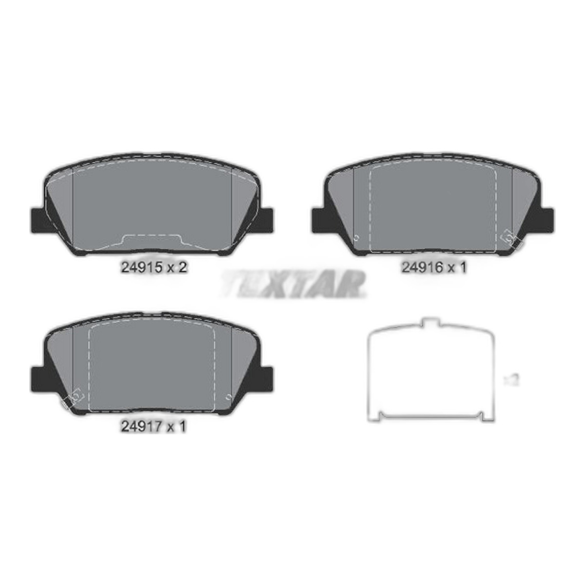 Комплект гальмівних колодок передн (з комплектуючими), HYUNDAI GENESIS, GRANDEUR, I30, VELOSTER, KIA CEE'D, CERATO III, CERATO KOUP III, OPTIMA, PRO CEE'D 1.0-3.8 01.08-