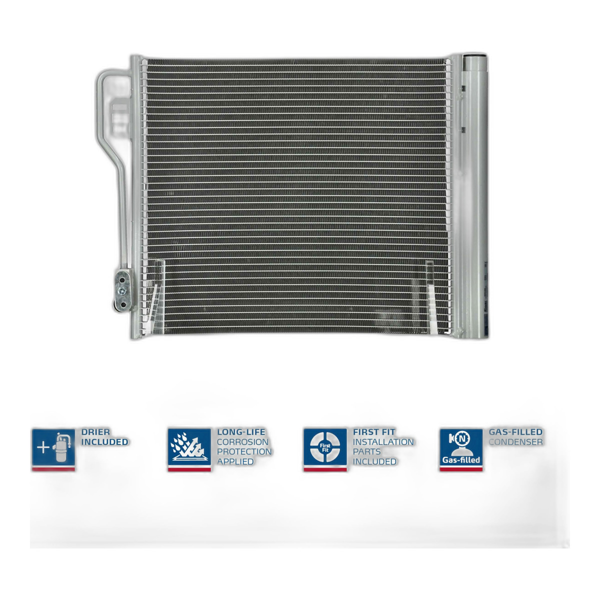 Конденсер кондиціонера SMART FOR TWO (07-) ALL MODELS/M/A/AC+(02/07-) OE 451 500 0054 NISSENS (940185) Nissens