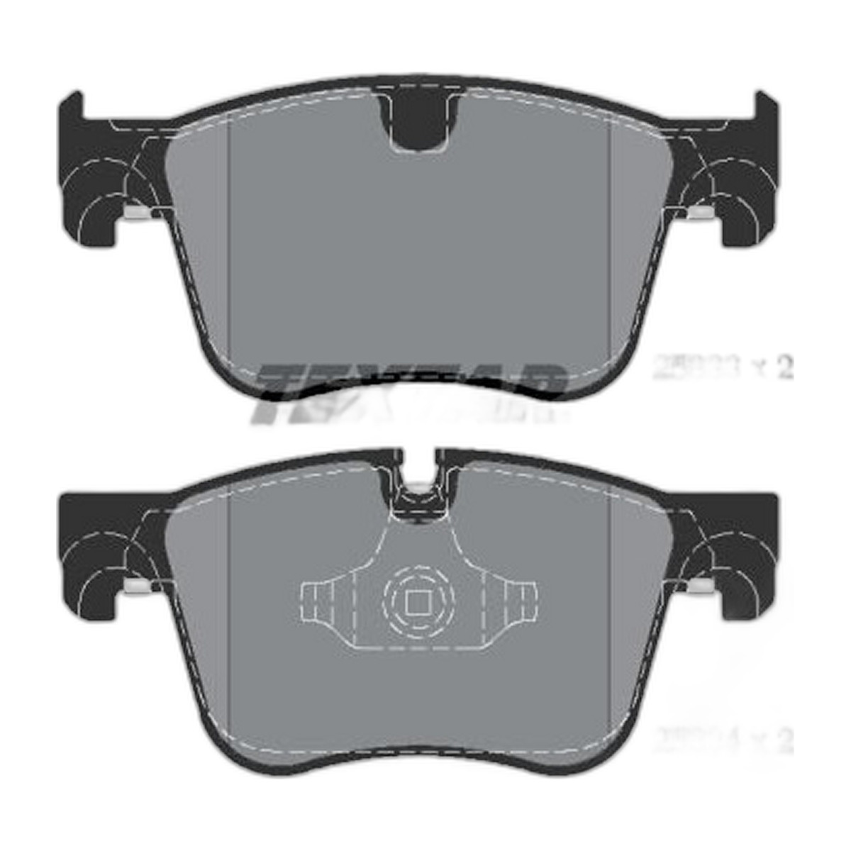 Комплект гальмівних колодок передн , CITROEN C4 GRAND PICASSO II, C4 PICASSO II, C4 SPACETOURER, GRAND C4 SPACETOURER, OPEL GRANDLAND / GRANDLAND X, PEUGEOT 308 II 1.2-2.0D 02.13-