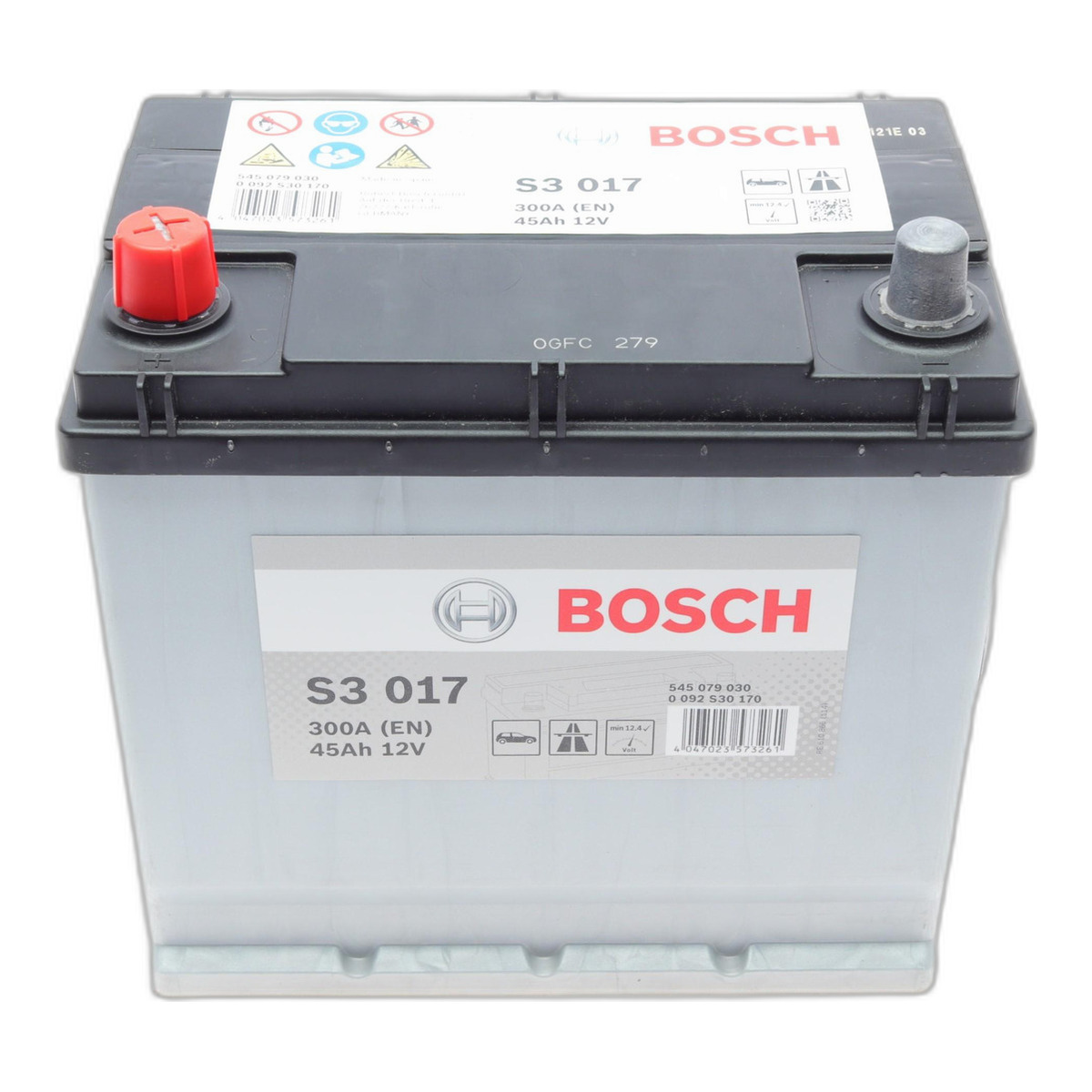Акумуляторна батарея 45Ah/300A (219x135x222/+L/B01) Азія Bosch