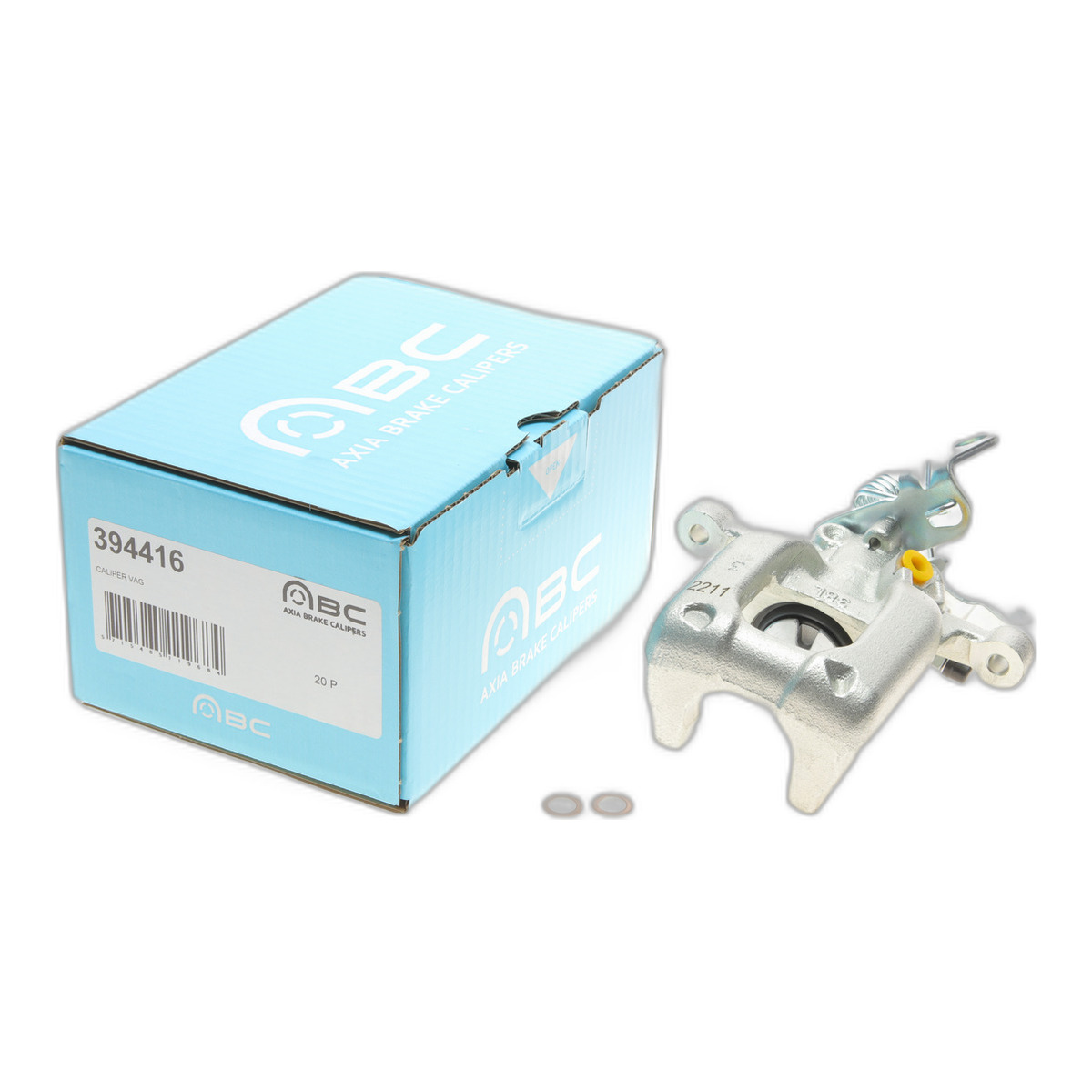 Супорт гальмівний (задній) (L) Audi A3/VW Golf VI/Skoda Octavia II 03-16 (d=38mm) (Bosch) AXIA Brake Calipers