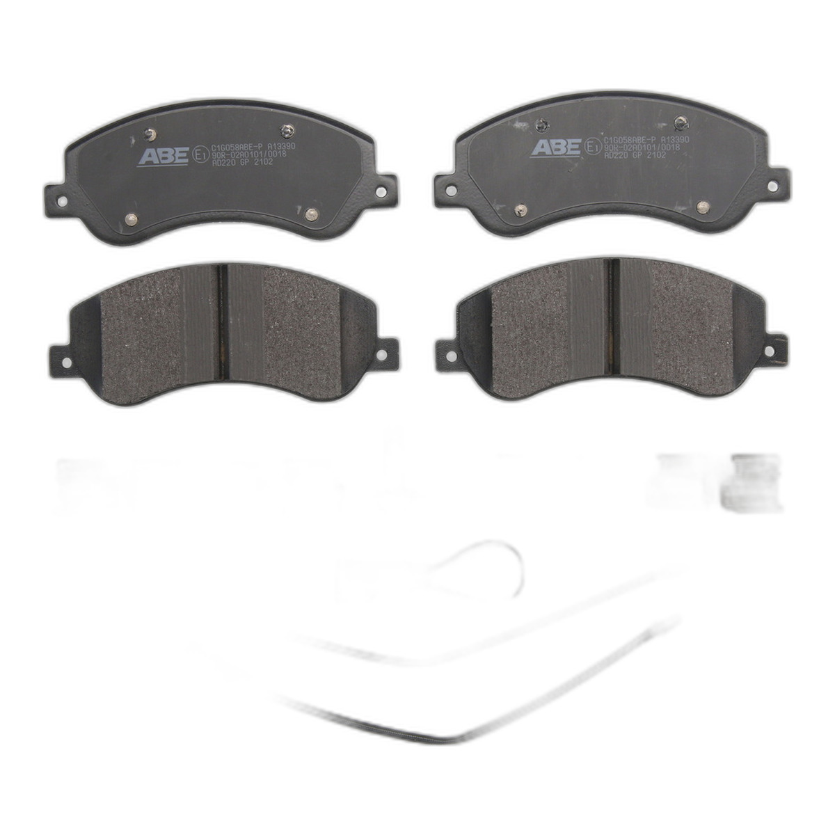 Комплект гальмівних колодок передн , FORD TRANSIT, TRANSIT TOURNEO, VW AMAROK 2.0-3.2D 04.06-