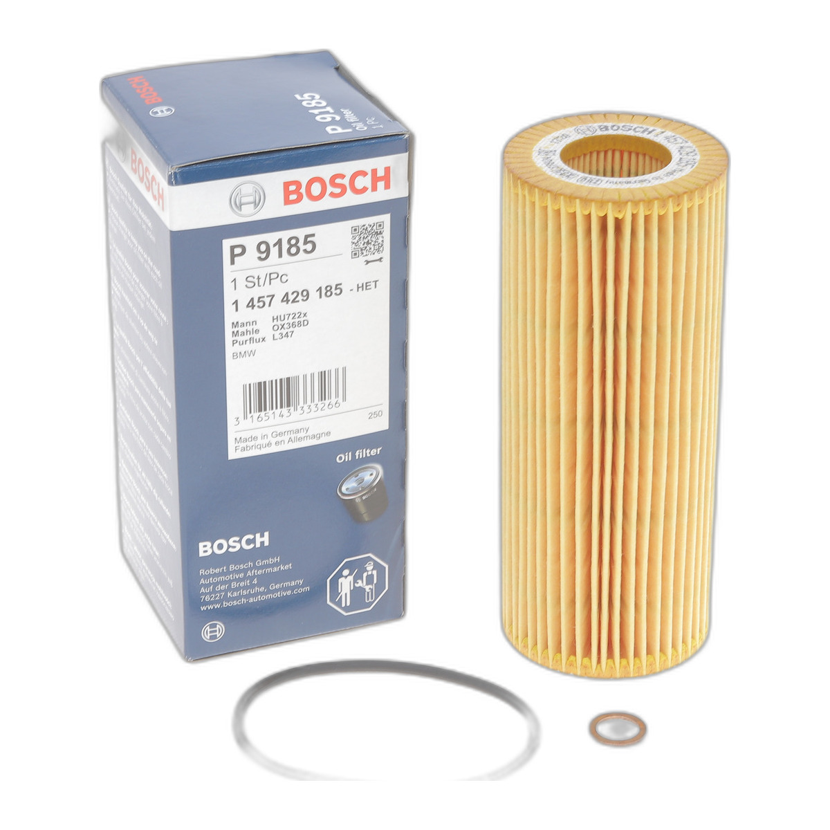 Фільтр масляний BMW 3 (E46)/ 5 (E60/E61) 2.0 D 03-- Bosch