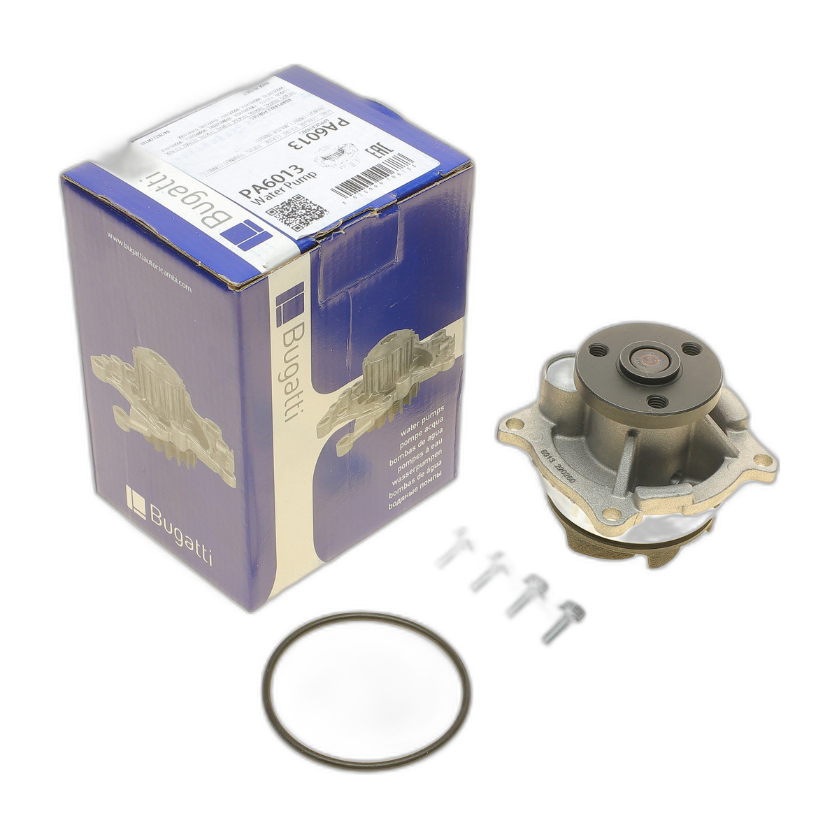 Помпа води Ford Focus I/Mondeo II/Transit/Tourneo Connect 1.6/1.8/2.0 16V 02-13 (R/B) (6 лоп.) Bugatti
