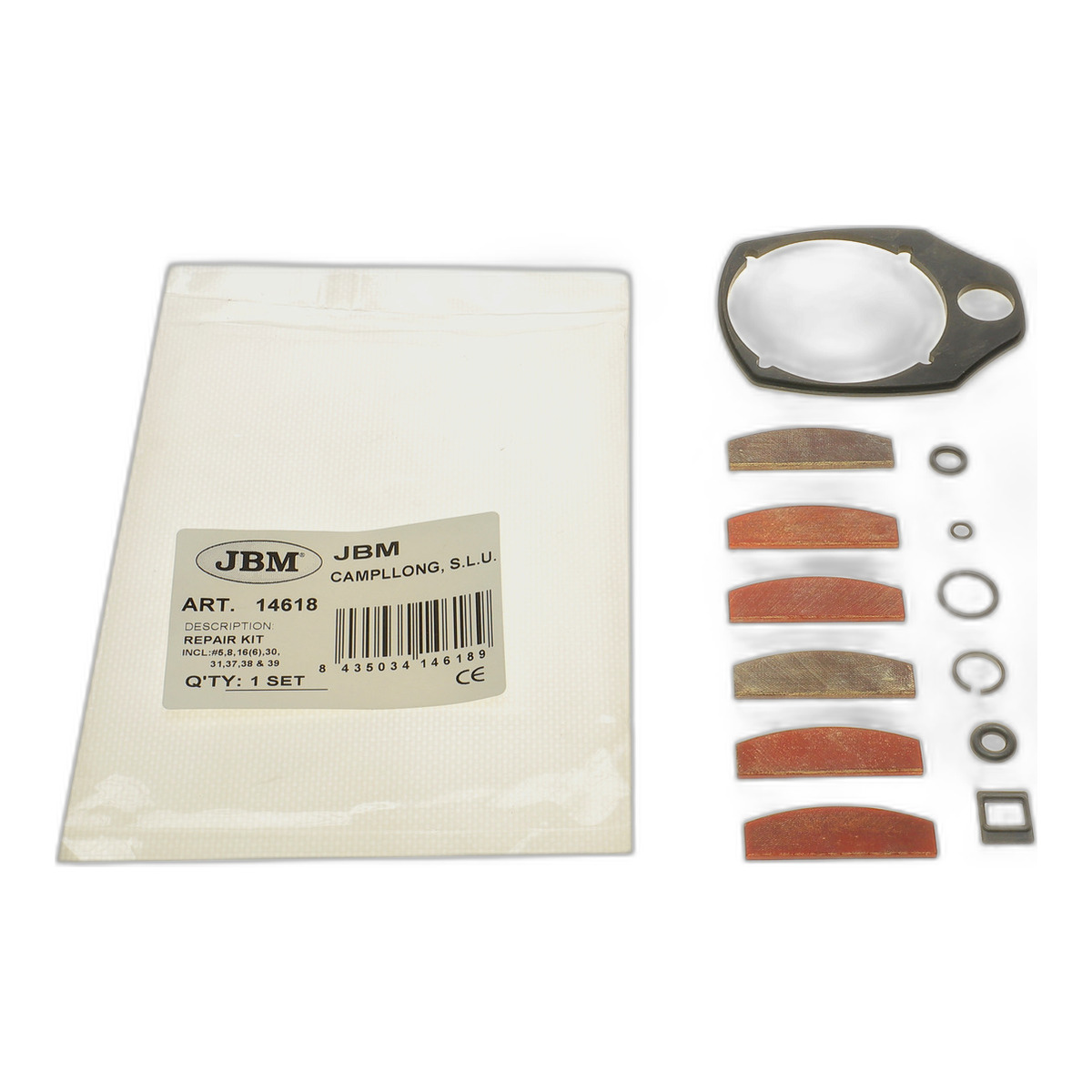 Ремкомплект для гайкокрута пневматичного JBM 53689 1/2" 1950 Нм JBM