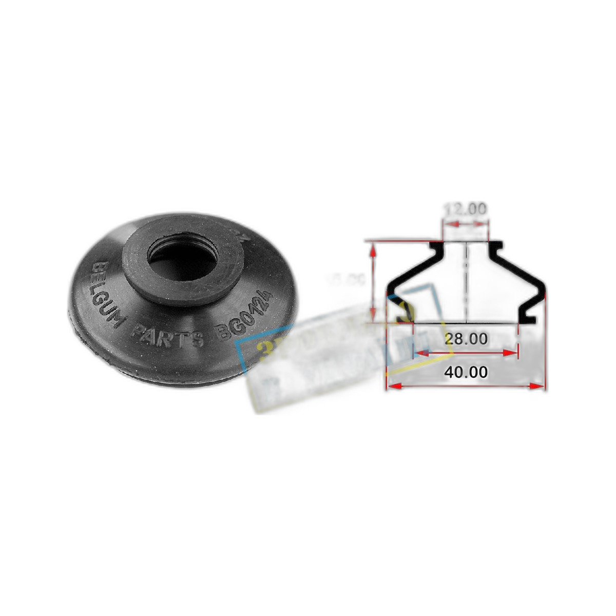 Пильник тяги рульової поперечної BMW 5(E39)/7(E38) (28х12x15) BelGum Parts