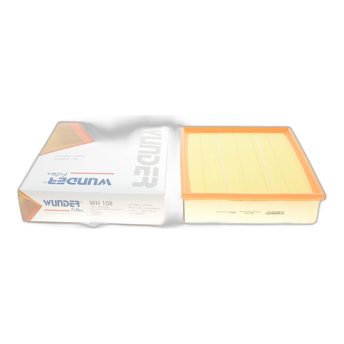 Фільтр повітряний MB Sprinter/VW LT 96-06 (з поролоном) Wunder Filter
